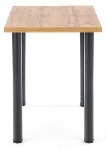 Jídelní stůl MUDIX 2 dub wotan/černá, 90x60 cm