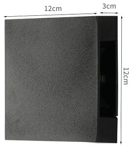 Brilagi - LED Venkovní nástěnné svítidlo QUADRAY LED/4W/230V černá IP65