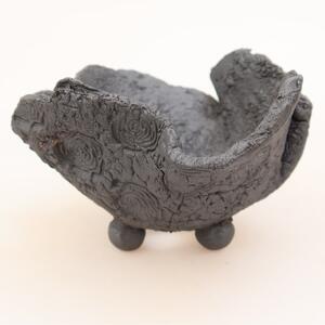 E-bonsai Keramická Skořápka 11,5 x 10,5 x 7 cm kovová