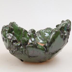 E-bonsai Keramická Skořápka 9,5 x 9 x 6 cm zelená