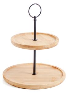 Allesken Dvoupatrový servírovací podnos Modern Kitchen bambus