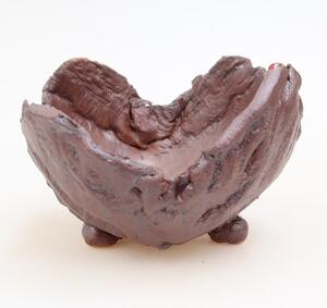 E-bonsai Keramická Skořápka 10 x 9,5 x 6,5 cm kovová