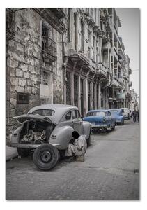Vertikální Moderní skleněný obraz z fotografie Havana osv-101247780