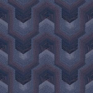 Fialová geometrická vliesová tapeta na zeď, TP422916, Exclusive Threads, Design ID