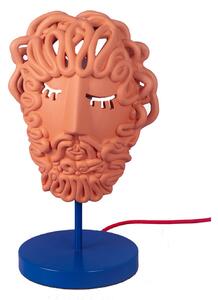 Stolní lampa SELETTI, Oranžová, Obývací pokoj, Kámen