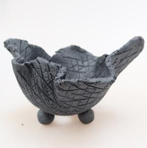 E-bonsai Keramická Skořápka 10 x 10 x 7,5 cm kovová