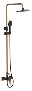 INVENA - Sprchový sloup s baterií MIDNIGHT černá/zlato AU-35-D14-V