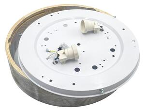 Brilagi - Stropní svítidlo PINO 2xE27/15W/230V borovice/stříbrná pr. 37,5 cm