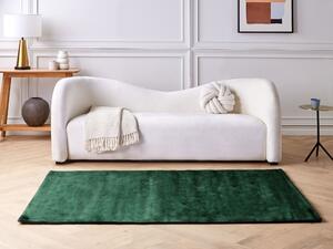 Viskózový koberec 140 x 200 cm tmavě zelený GESI II