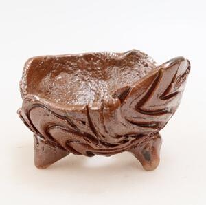 E-bonsai Keramická Skořápka 8 x 8 x 5 cm hnědá