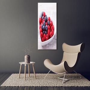 Vertikální Foto obraz na plátně Malina a jahody ocv-101479498