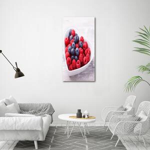 Vertikální Foto obraz na plátně Malina a jahody ocv-101479498