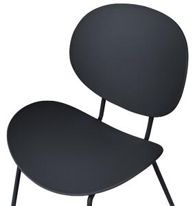 Sada 2 jídelních židlí černé SHONTO