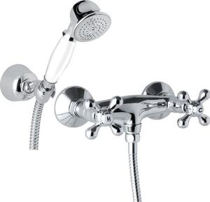 Mereo Sprchová nástěnná baterie, Retro Viktorie, 150 mm, s příslušenstvím, chrom CBL601