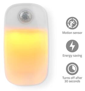 Nedis LNLW10WT - LED Orientační svítidlo se senzorem do zásuvky LED/0,55W/230V