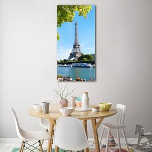 Vertikální Fotoobraz na skle Eiffelová věž Paříž osv-101919051