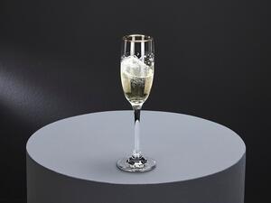 ERNESTO® Sada sklenic se zlatým okrajem, 6dílná (sklenice na sekt) (100366964001)
