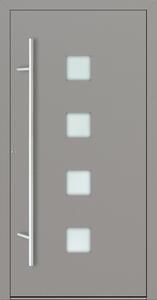 Hliníkové vchodové dveře FM Turen Premium P90 M03 šedá/bílá RAL9007/9016