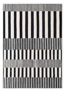 Černobílý ručně tkaný vlněný koberec 120x180 cm Stryve Pulse – Elle Decoration