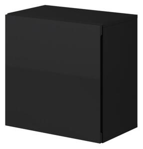 Závěsná skříňka VIVO VI 5 černá vysoký lesk