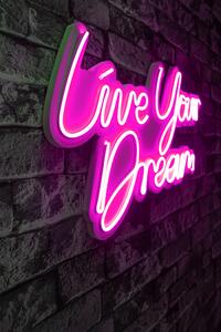 ASIR Dekorativní LED osvětlení LIVE YOUR DREAM růžová