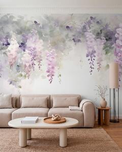 Fototapety Vistárie v perleťové, Fototapety akvarel, w05795 : uwalls.cz