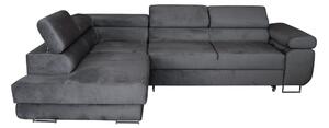 ANTEX MALIBU rozkládací sedací souprava s úložným prostorem šedá 277 x 70 - 89 x 203 cm