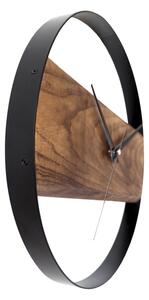 JVD Dřevěné designové kulaté hodiny JVD NS22007/78 (hodiny s tichým chodem)
