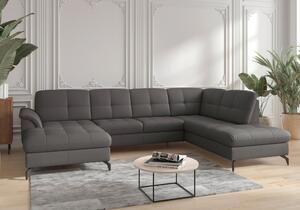 SEDACÍ SOUPRAVA, textil, kůže, antracitová Sit & More - Sedací soupravy, Online Only