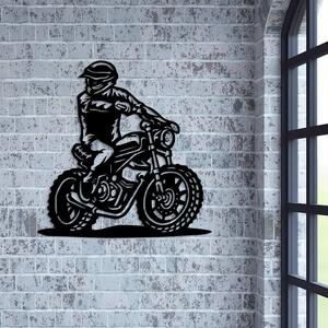DUBLEZ | Dřevěný obraz na stěnu - Motorka