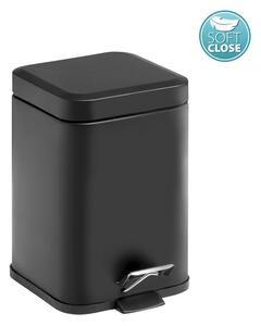 Gedy - ARGENTA odpadkový koš 3l, Soft Close, černá mat 220914