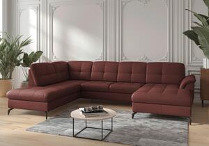 SEDACÍ SOUPRAVA, kůže, červenohnědá Sit & More - Sedací soupravy, Online Only