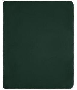 James & Nicholson Fleecová deka JN1901 - Tmavě zelená / natural