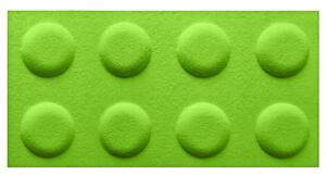 Panel 3D filc kostka Lego Zelená
