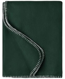 James & Nicholson Fleecová deka JN1901 - Tmavě zelená / natural