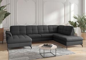 SEDACÍ SOUPRAVA, textil, kůže, černá Sit & More - Sedací soupravy, Online Only