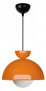 Oranžové závěsné svítidlo s kovovým stínidlem ø 25 cm Arta – Opviq lights