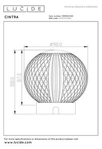 Lucide 13599/01/60 - LED Stm nabíjecí stolní lampa CINTRA LED/1,5W/3,7V 1400 mAh