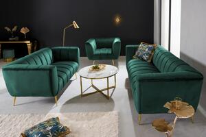 Pohovka NOBLESSE 2M 165 CM smaragdově zelená samet Nábytek | Obývací pokoj | Sedací soupravy a pohovky | Pohovky | Všechny pohovky