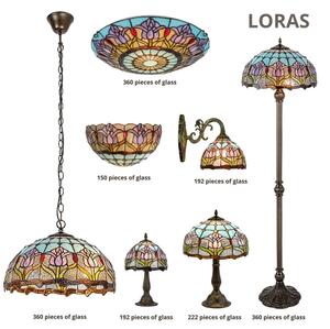 Brilagi - Tiffany vitrážová stolní lampa LORAS 1xE27/40W/230V