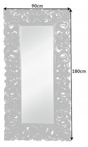 Černé nástěnné zrcadlo Venice 180 cm