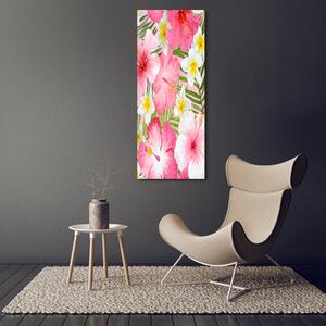 Vertikální Foto obraz na plátně Tropické květiny ocv-104523837
