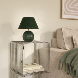Stolní lampa Globen Lighting, Zelená, Obývací pokoj, Tkanina / Textil, Design