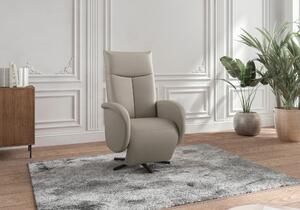 RELAXAČNÍ KŘESLO, kůže, šedá Sit & More - Online Only křesla & taburety, Online Only