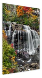 Vertikální Fotoobraz na skle Vodopád podzim osv-104859838