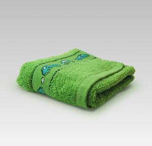 Dobrý Textil Dětský ručník s motivy 30x50 - Zelená | 30 x 50 cm