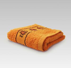 Dobrý Textil Dětský ručník s motivy 30x50 - Oranžová | 30 x 50 cm