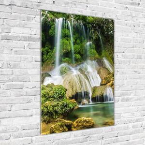 Vertikální Fotoobraz na skle Vodopád v džungli osv-104909030