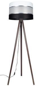 Belis Stojací lampa CORAL 1xE27/60W/230V hnědá/černá/bílá/chrom BE0846