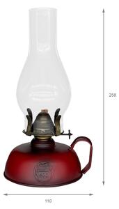 Brilagi - Petrolejová lampa MERLIN červená